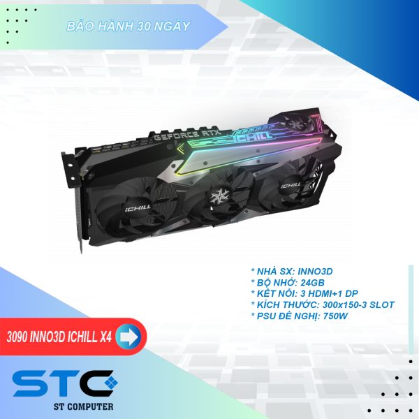 CARD MÀN HÌNH INNO3D RTX 3090 ICHILL X4-24GB