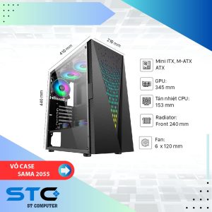 VỎ CASE SAMA 2055 (ATX-3FAN RGB)